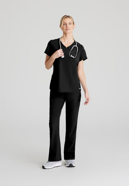 Aura Top - Black - Jen's Scrubs