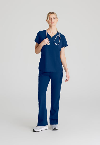 Aura Top - Navy - Jen's Scrubs