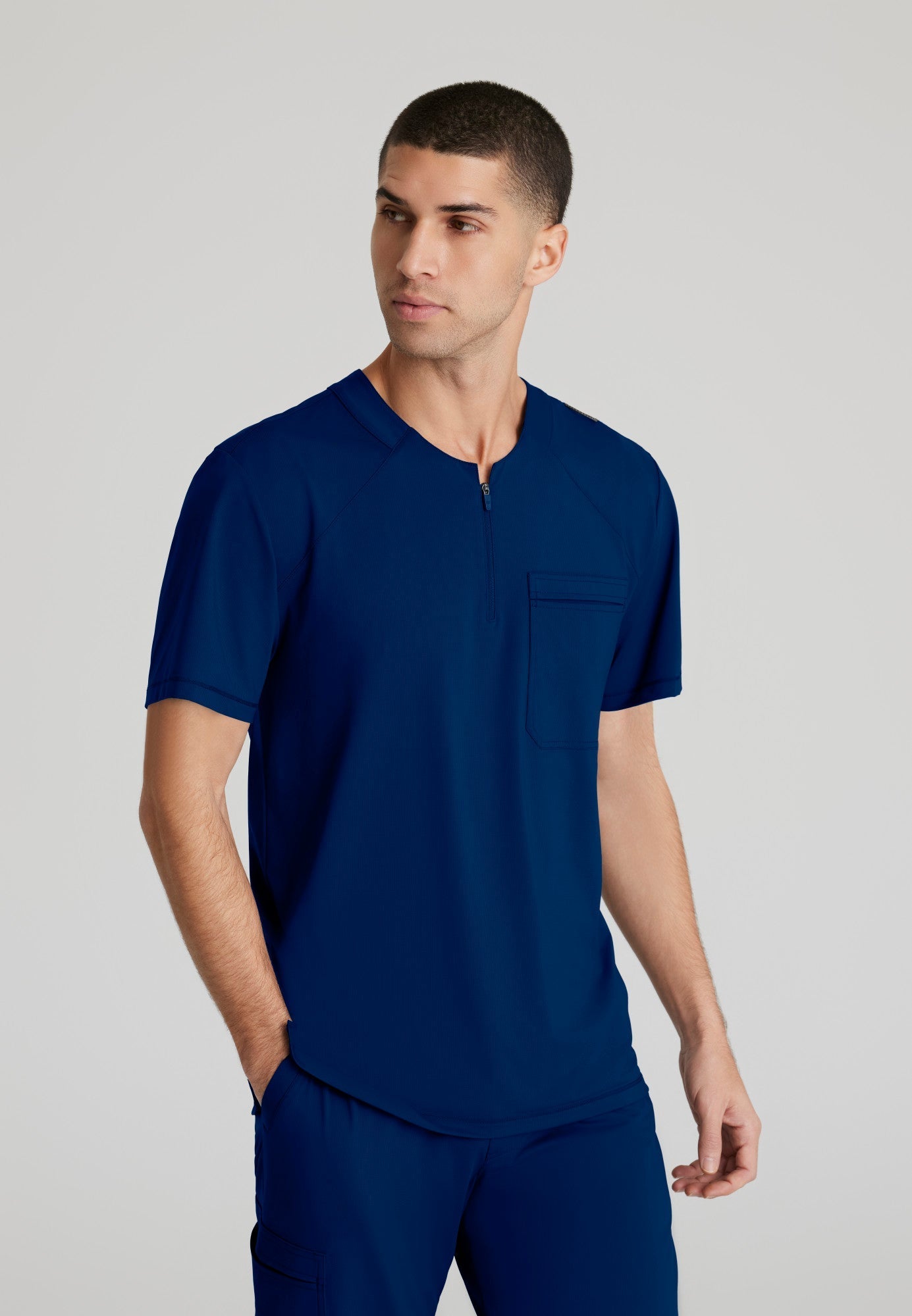 Flex Knit Top - Navy - Jen's Scrubs