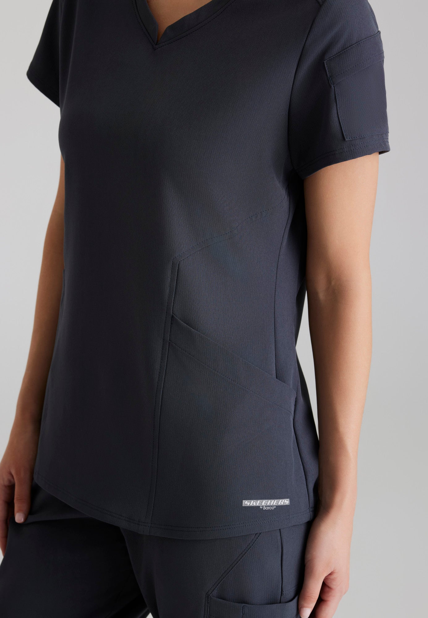 Aura Top - Pewter - Jen's Scrubs